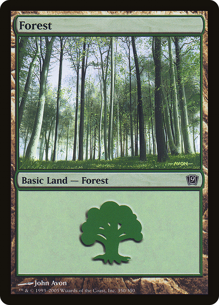 Forest (9ED-350★) - 9th Edition Foil
