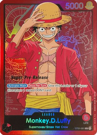 Monkey.D.Luffy (001) (ST01-001) - Leader