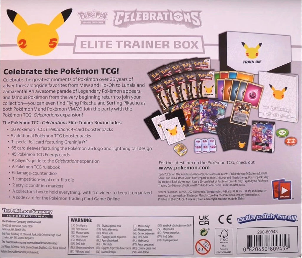 Célébrations : 25e anniversaire – Coffret de dresseur d'élite 