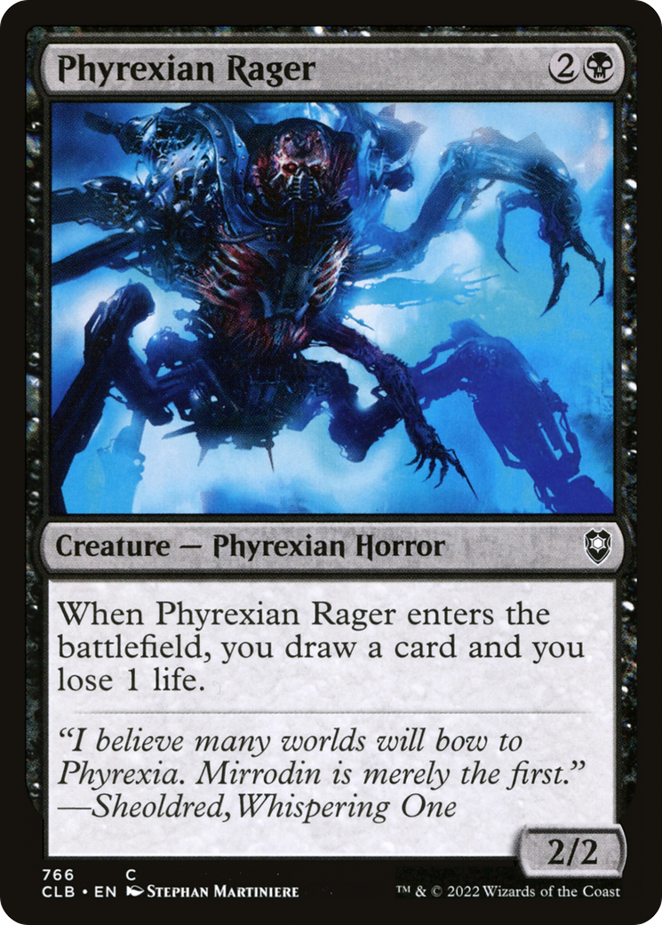 Phyrexian Rager [Commander Legends : Bataille de Baldur's Gate] 
