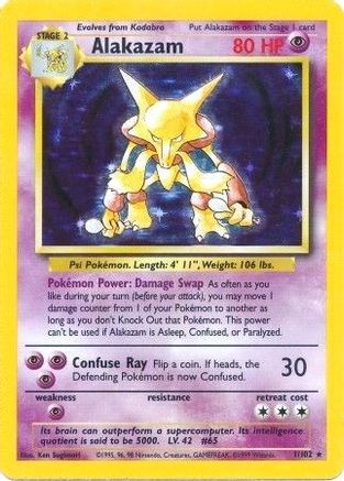 Alakazam 001  - Holofoil - Holo Rare