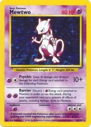 Mewtwo 010  - Holofoil - Holo Rare