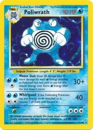 Poliwrath 013  - Holofoil - Holo Rare