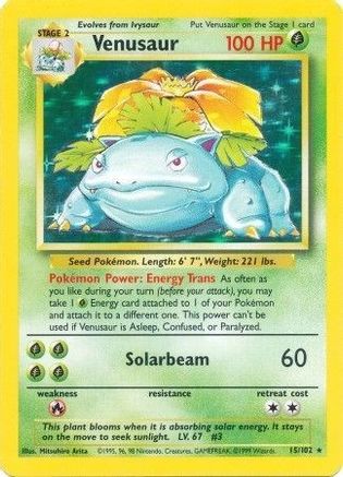 Venusaur 015  - Holofoil - Holo Rare