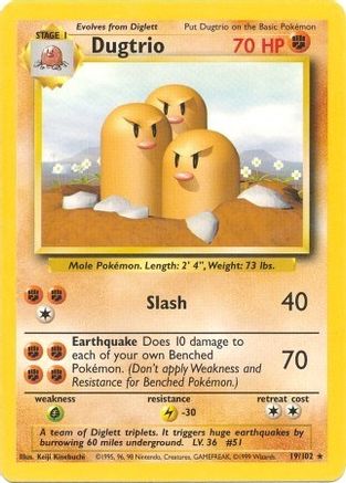 Dugtrio 019  - Rare