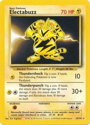 Electabuzz 20/102 - Base Set