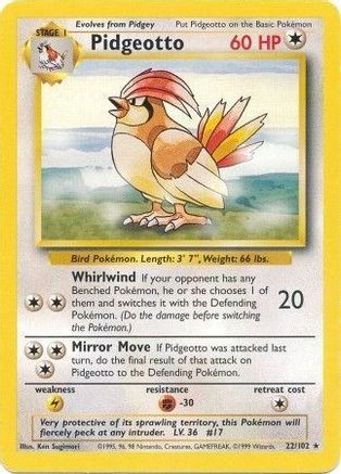 Pidgeotto 022  - Rare