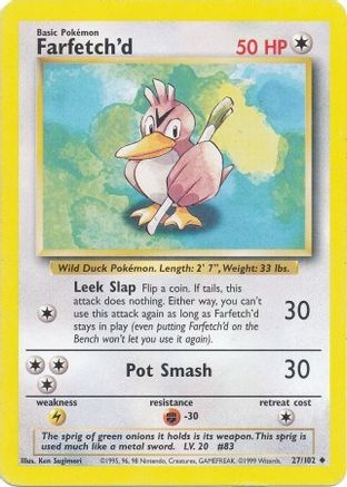 Farfetch'd (27/102) [Ensemble de base illimité] 