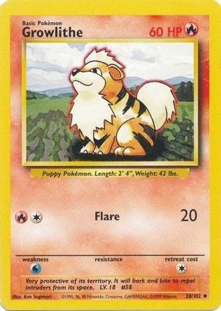 Growlithe 028  - Uncommon