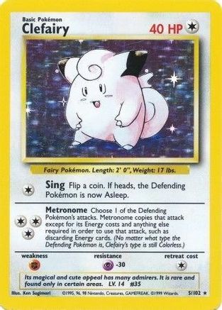 Clefairy 005  - Holofoil - Holo Rare