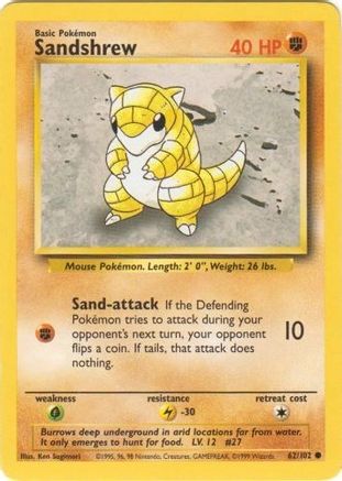 Sandshrew 062  - Common