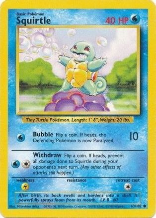 Squirtle 063  - Common