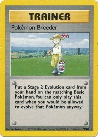 Pokemon Breeder 076  - Rare