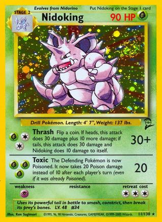 Nidoking 011  - Holofoil - Holo Rare