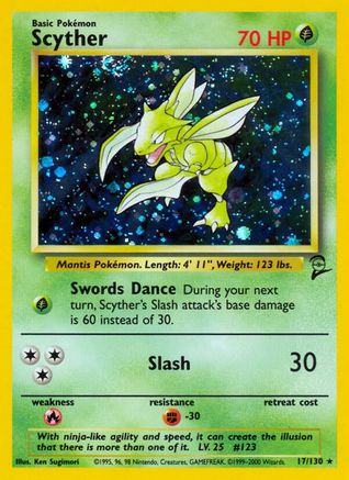 Scyther 017  - Holofoil - Holo Rare