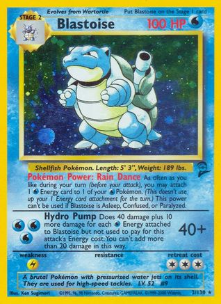 Blastoise 002  - Holofoil - Holo Rare