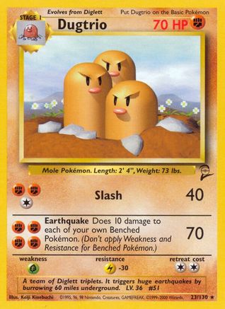 Dugtrio 023  - Rare