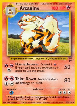 Arcanine 033  - Uncommon