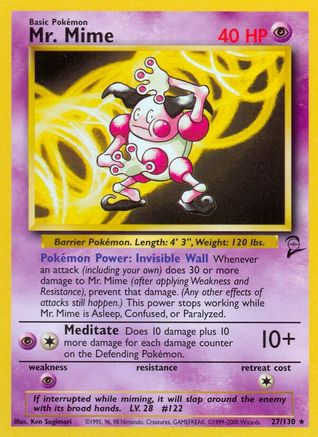 Mr. Mime 027  - Rare
