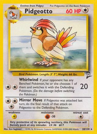Pidgeotto 028  - Rare