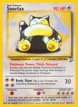 Snorlax 030  - Rare