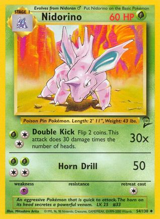 Nidorino (54/130) [Ensemble de base 2] 