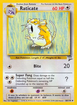 Raticate 058  - Uncommon