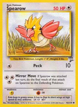 Spearow 092  - Common