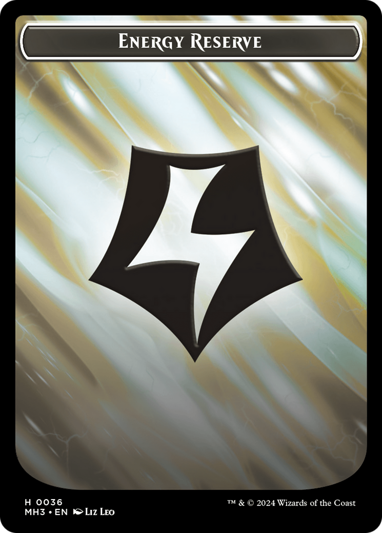 Réserve d'énergie // Jeton servo double face [Modern Horizons 3 Tokens] 