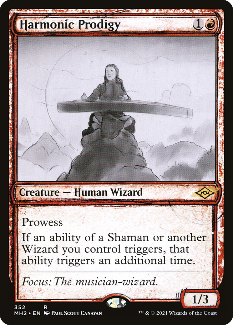 Harmonic Prodigy (Showcase) (MH2-352) - Modern Horizons 2: (Showcase)