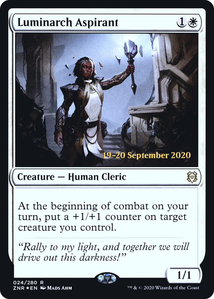 Luminarch Aspirant [Promotions avant-première de Zendikar Rising] 