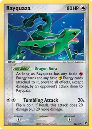 Rayquaza - 22/107/107  - Holofoil - Holo Rare