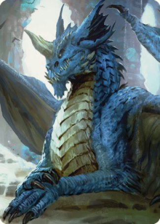 Carte d'art Jeune Dragon Bleu [Commander Legends : Battle for Baldur's Gate Art Series] 