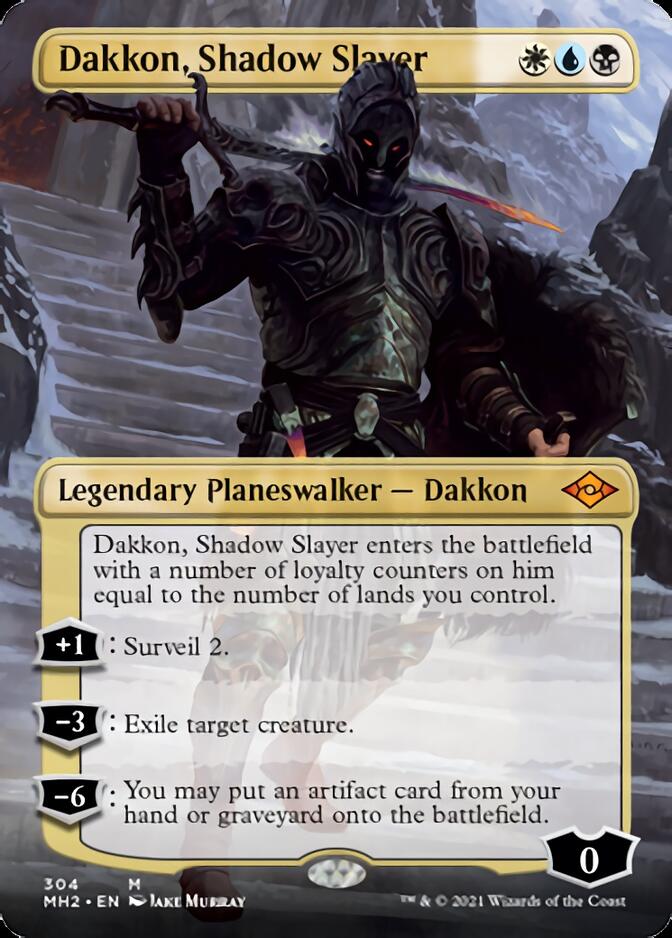 Dakkon, Shadow Slayer (MH2-304) - Modern Horizons 2 (Borderless)