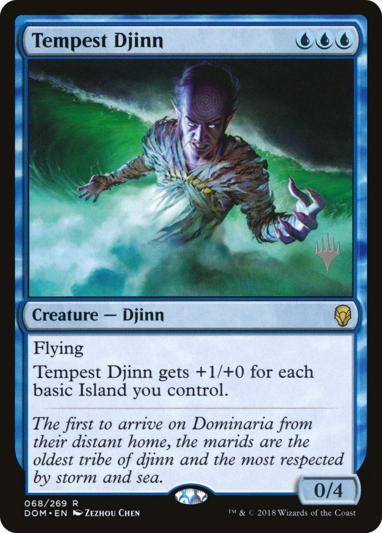 Tempest Djinn (Pack promotionnel) [Dominaria Promos] 