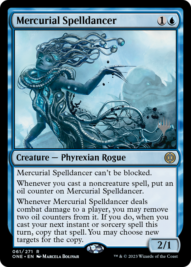 Mercurial Spelldancer (Pack promotionnel) [Phyrexia : All Will Be One Promos] 