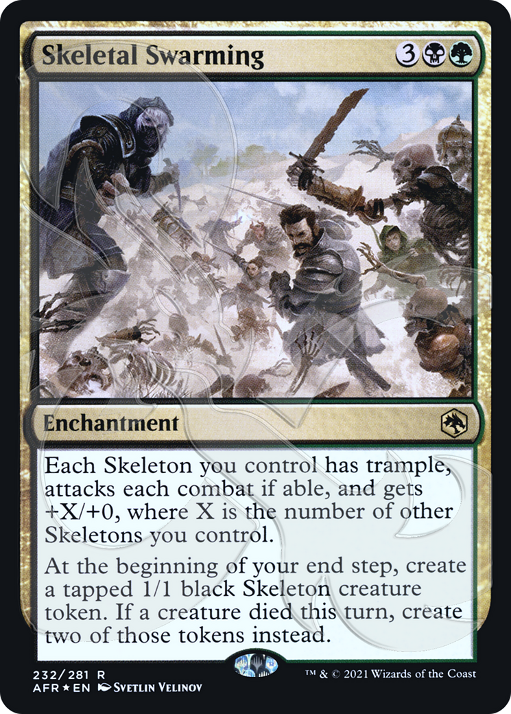 Skeletal Swarming (Ampersand Promo) [Donjons &amp; Dragons : Aventures dans les Royaumes Oubliés Promos] 