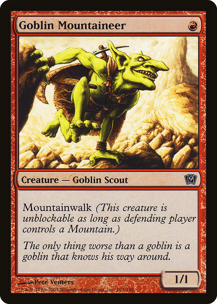 Goblin Mountaineer (9ED-193★) - 9th Edition Foil