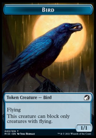 Esprit // Jeton double face oiseau [Innistrad : jetons de chasse de minuit] 