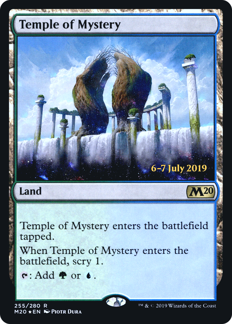 Temple of Mystery (PRE-255S) - Core Set 2020 Promos Foil