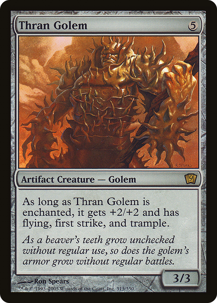 Thran Golem (9ED-313★) - 9th Edition Foil