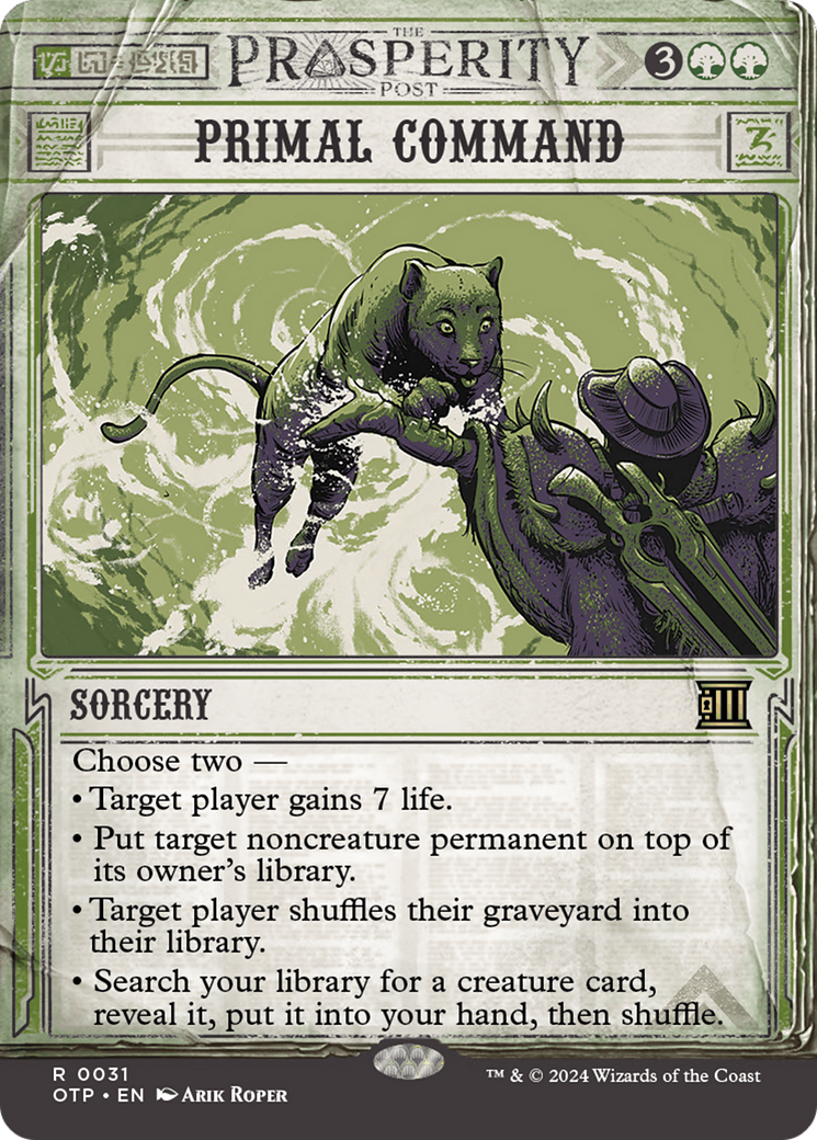 Commandement primordial [Hors-la-loi de Thunder Junction : Dernières nouvelles] 
