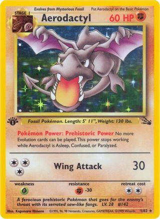 Aérodactyle (1/62) [Fossil 1ère édition] 