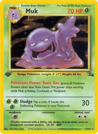 Muk (13/62) [Fossile 1ère édition] 