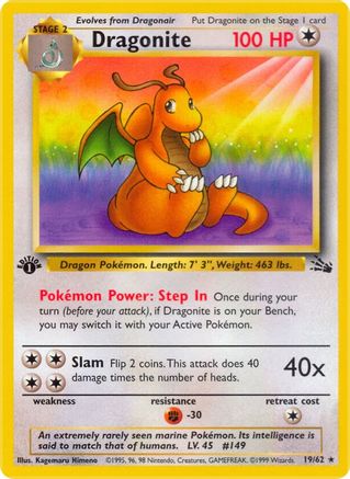 Dragonite (19/62) [Fossile 1ère édition] 