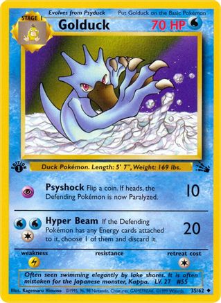 Golduck 035  - 1st Edition - Uncommon