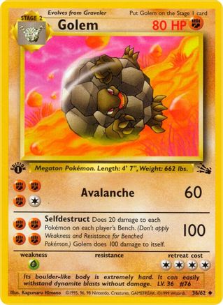 Golem 036  - 1st Edition - Uncommon