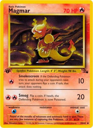 Magmar (39/62) [Fossile 1ère édition] 
