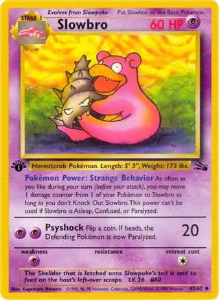 Slowbro (43/62) [Fossile 1ère édition] 