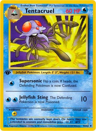Tentacruel 044  - 1st Edition - Uncommon